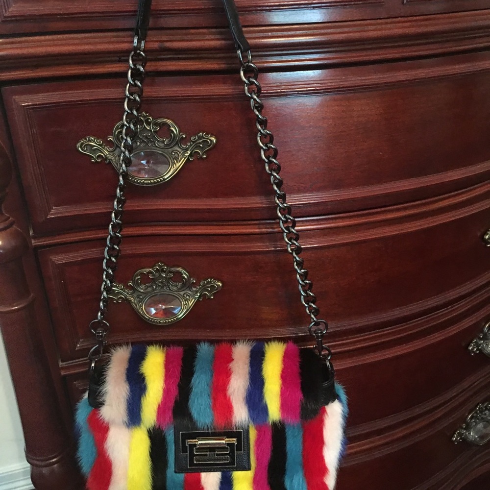 Mink handbag like new never used.